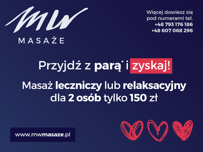 Kampania internetowa prowadzona dla marki MW-Masaże